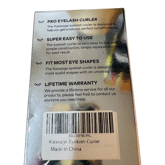 Kaasage Pro Eyelash Curler With Ergonomic Handle & Silicone Pad - Picture 7 of 10